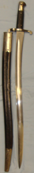  British 1856/58 Sword Bayonet and Scabbard. BAYO 771. Bayonet