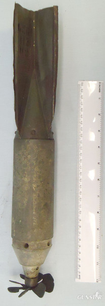 INERT DEACTIVATED, Rare, WW2, Russian 1939 Dated 1Kg. ZAB-1 incendiary Bomb. - O 1705 INERT DEACTIVATED, Rare, WW2, Russian 1939 Dated 1Kg. ZAB-1 incendiary Bomb. - O 1705  Other Ammunition in 