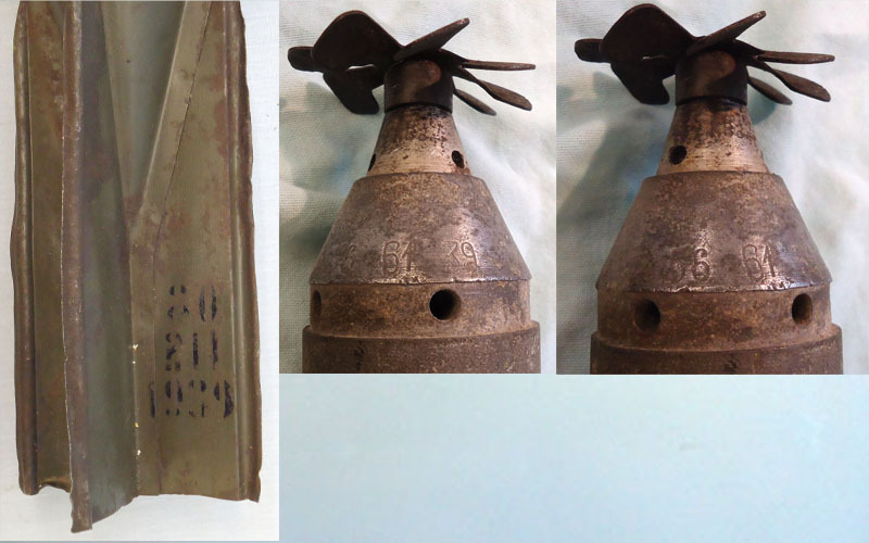 INERT DEACTIVATED, Rare, WW2, Russian 1939 Dated 1Kg. ZAB-1 incendiary Bomb. - O 1705 INERT DEACTIVATED, Rare, WW2, Russian 1939 Dated 1Kg. ZAB-1 incendiary Bomb. - O 1705  Other Ammunition