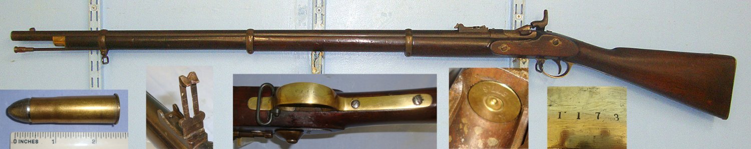  Victorian British Volunteer Officer’s Thomas Turner, Birmingham Snider MK III .577 Obsolete Regulation Calibre 3 Band Rifle  With & 1 Inert Deactivated Kynoch Round. Sn 23198 Single Shot .577 Rifle