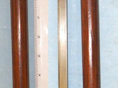 1897 Dated British Officers Swagger Sword Stick With White Metal Collar Engraved To ‘H.W. Clare’. Sn 22374 Sword