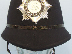 Metropolitan Police Male Constable's/ Sergeant's Blue Serge Police Helmet With H Metropolitan Police Male Constable's/ Sergeant's Blue Serge Police Helmet With H Clothing