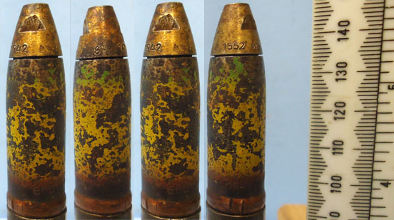  DEACTIVATED INERT WW2 (1942 dated) German 15 mm MK151/15 (15x96) HEIT (High Expl DEACTIVATED INERT WW2 (1942 dated) German 15 mm MK151/15 (15x96) HEIT (High Expl Antique & Militaria