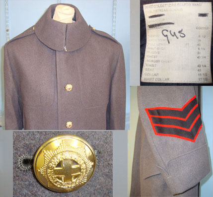 British Coldstream Guards Sergeant’s Grey Winter Great Coat. U 127. British Coldstream Guards Sergeant’s Grey Winter Great Coat. U 127. Other Accessory