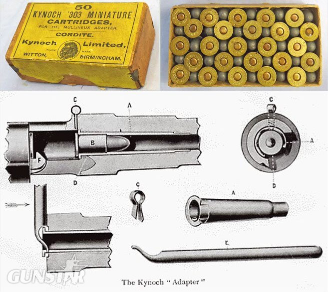British, Kynoch Box of 50 Unfired .303 Miniature Mullineux Adaptor Cartridges Cartridges. Sn - 22787:1922787:19 British, Kynoch Box of 50 Unfired .303 Miniature Mullineux Adaptor Cartridges Cartridges. Sn - 22787:19 Various Other Ammunition in 
