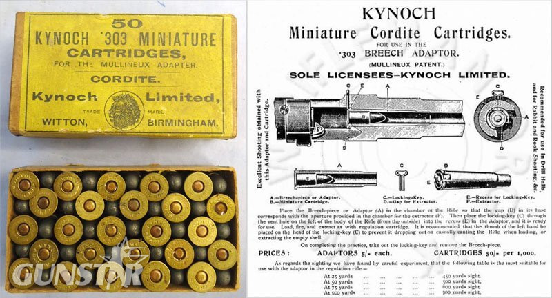  British, Kynoch Box of 50 Unfired .303 Miniature Mullineux Adaptor Cartridges Cartridges. Sn - 22787:1922787:19 British, Kynoch Box of 50 Unfired .303 Miniature Mullineux Adaptor Cartridges Cartridges. Sn - 22787:19 Various Other Ammunition