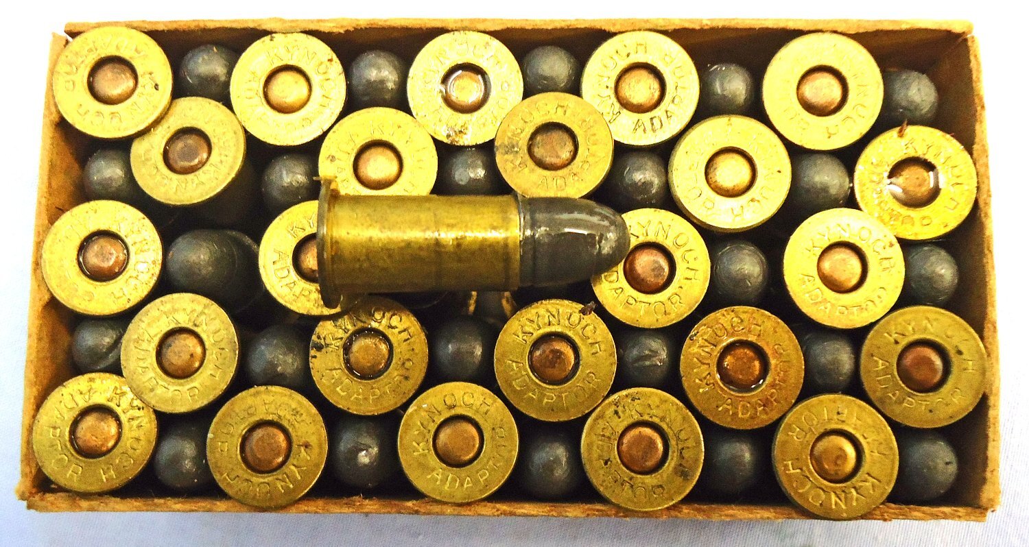 British, Kynoch Box of 50 Unfired .303 Miniature Mullineux Adaptor Cartridges Cartridges. Sn - 22787:1922787:19 British, Kynoch Box of 50 Unfired .303 Miniature Mullineux Adaptor Cartridges Cartridges. Sn - 22787:19 Various Other Ammunition 