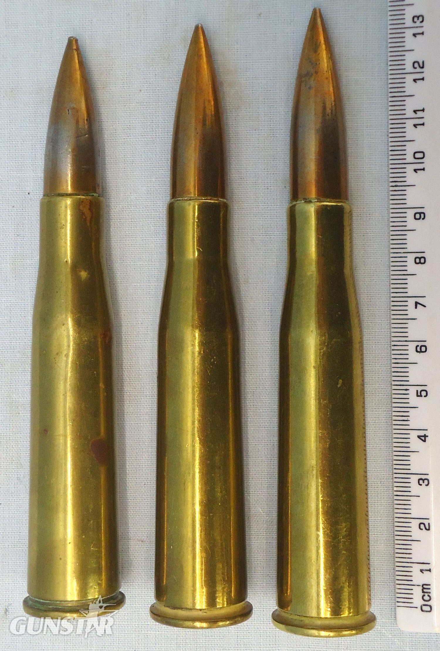 DEACTIVATED INERT. Scarce, WW1 Armour Piercing 13mm T–Gewehr Round For The Mauser Tankgewehr M1918, (13X92SR) anti-tank rifle. O 1010  DEACTIVATED INERT. Scarce, WW1 Armour Piercing 13mm T–Gewehr Round For The Mauser Tankgewehr M1918, (13X92SR) anti-tank rifle. O 1010  Various Other Ammunition