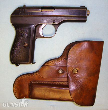 CZ Model 27M 7.65mm Automatic Pistol & Holster.  7.35x51mm Carcano in 