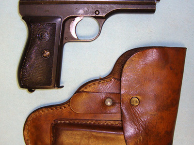 CZ Model 27M 7.65mm Automatic Pistol & Holster. 7.35x51mm Carcano