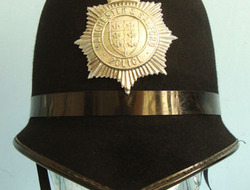 Manchester & Salford Police Male Constable's / Sergeant's Blue Serge Helmet By C Manchester & Salford Police Male Constable's / Sergeant's Blue Serge Helmet By C Clothing