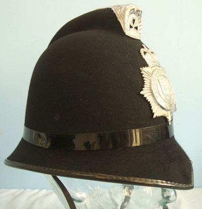 Manchester & Salford Police Male Constable's / Sergeant's Blue Serge Helmet By C Manchester & Salford Police Male Constable's / Sergeant's Blue Serge Helmet By C Clothing