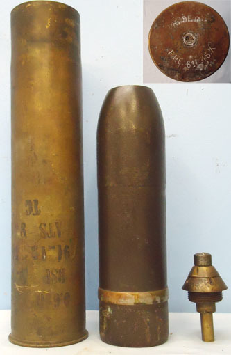 DEACTIVATED INERT. French Early WW1, 1915 Dated, Unfired And Stencilled, High Ex DEACTIVATED INERT. French Early WW1, 1915 Dated, Unfired And Stencilled, High Ex Antique & Militaria