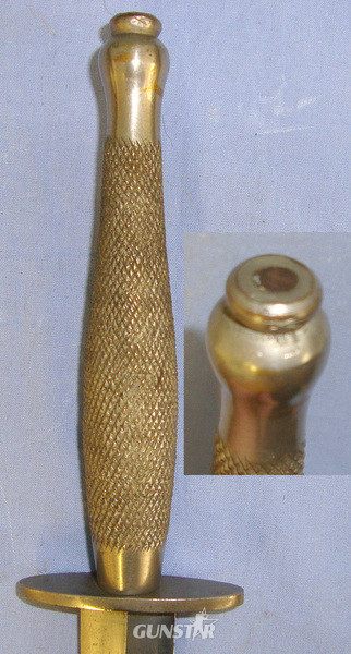 WW2 Era British 2nd Pattern Nickel Plated Officer’s \'Sterile\' Fairbairn Sykes FS Commando Fighting Knife & Scabbard. Sn 20444:17 Knive