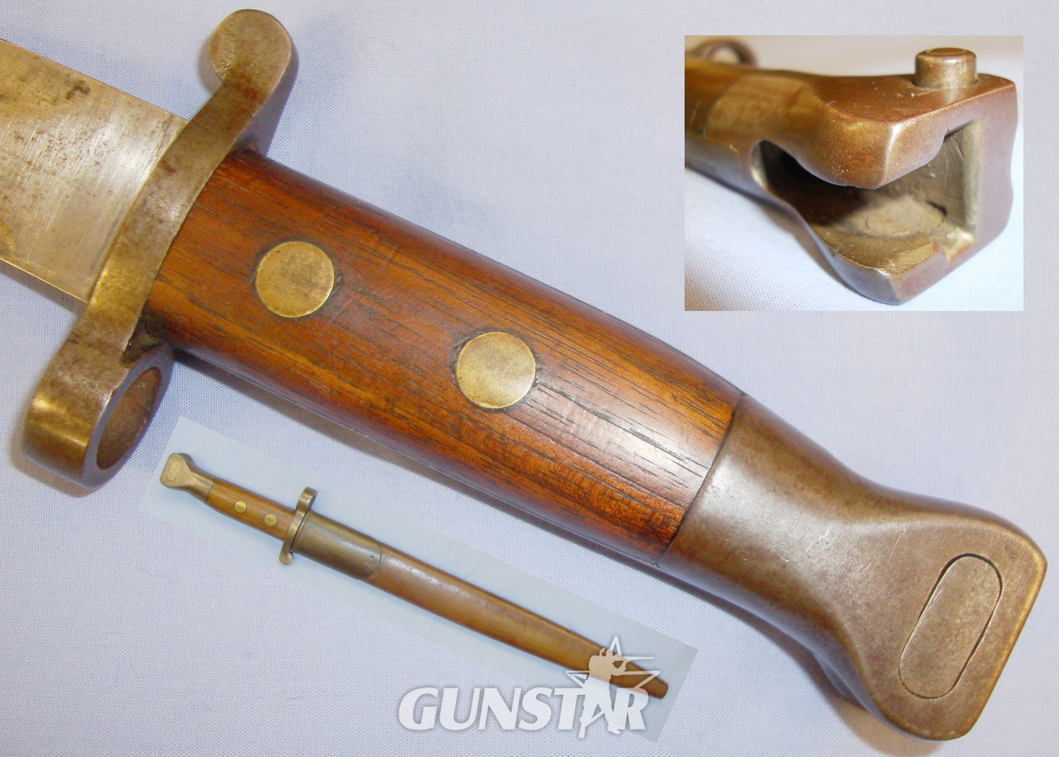 Excellent* British 1888 Mk I 2nd Type Unmarked ‘Trials’ Lee Metford Bayonet and Land Pattern Scabbard. Sn 20821:21. Bayonet