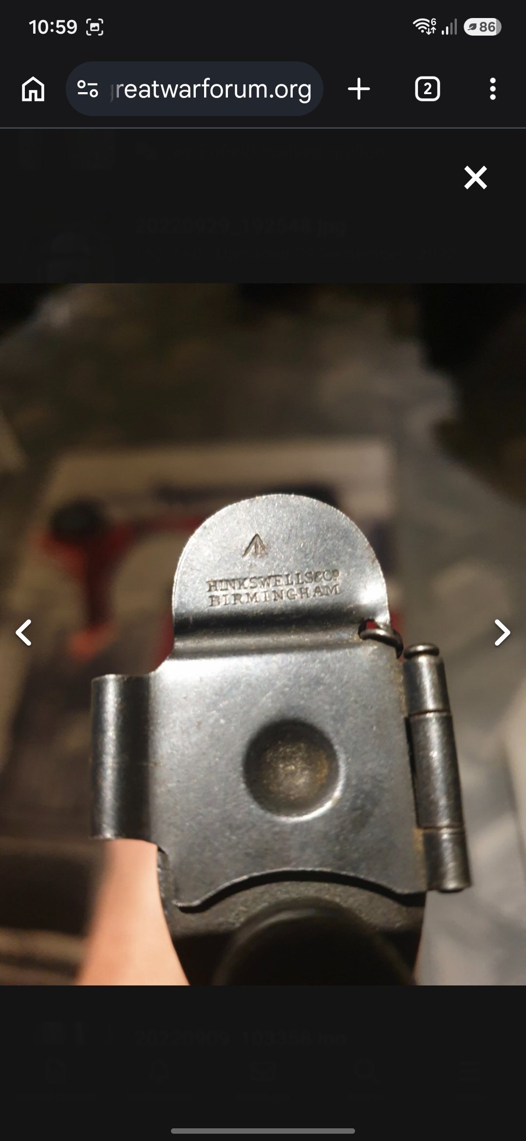  Enfield 1997 certificate  Bolt Action .303 Rifle