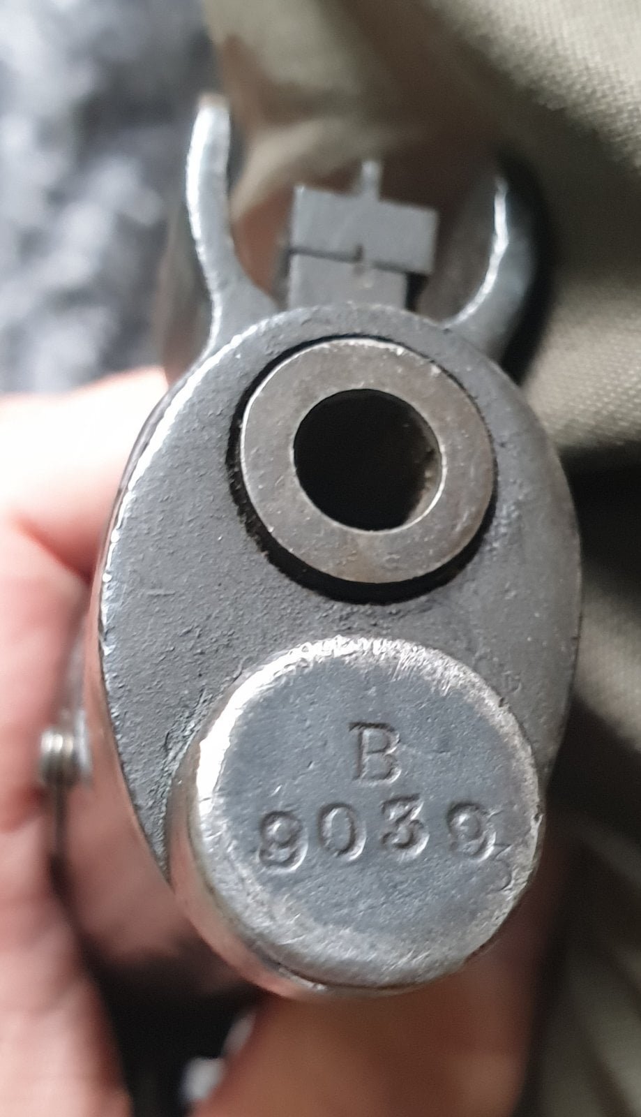 Enfield 1997 certificate  Bolt Action .303 Rifle - {CATEGORY}