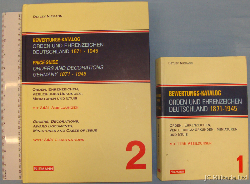 2 Volumes of ‘Detlev Niemanns’ ‘Orders and Decorations of Germany 1871-1945’. BO 2 Volumes of ‘Detlev Niemanns’ ‘Orders and Decorations of Germany 1871-1945’. BO Other Accessory in 