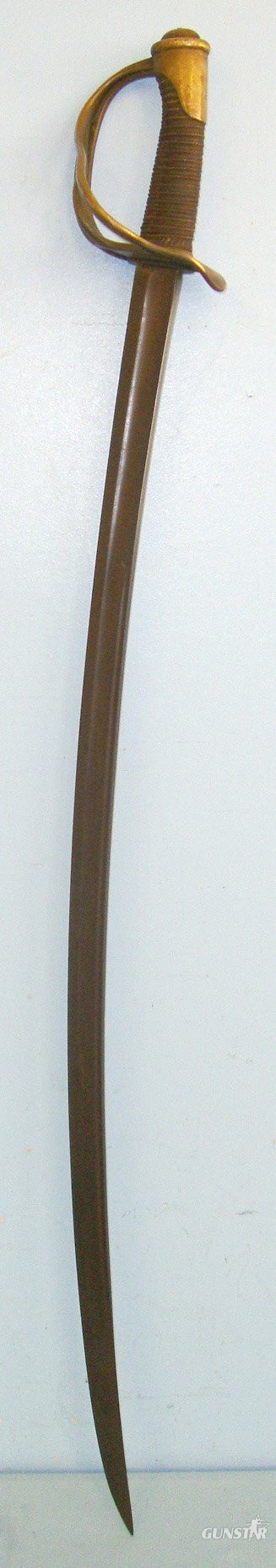 French Chatellerault Arsenal 1878 Dated 1822 Pattern Light Cavalry Trooper’s Sword with Brass Fittings. Sn 18402. Sword in 