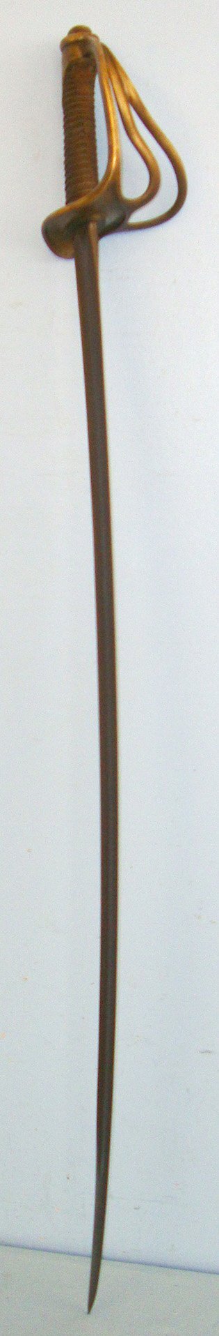  French Chatellerault Arsenal 1878 Dated 1822 Pattern Light Cavalry Trooper’s Sword with Brass Fittings. Sn 18402. Sword