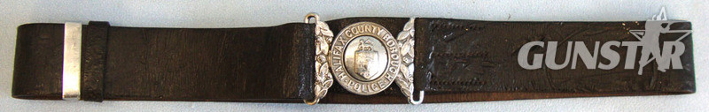 Victorian Period County Borough Police Uniform Leather Waist Belt, Buckle and Cl Halifax County Borough Police Uniform Leather Waist Belt, Buckle and Clasp.  Clothing in 