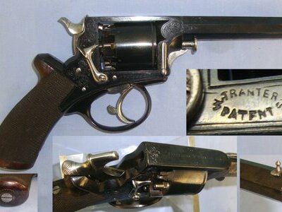 SUPERB**ALL ORIGINAL**C1865 Victorian Griffiths & Worsley Manchester Tranter\'s Patent, Double Action 80 Bore 5 Shot Percussion Revolver. Sn 22718 Percussion Revolver. Sn 22718 None Revolver