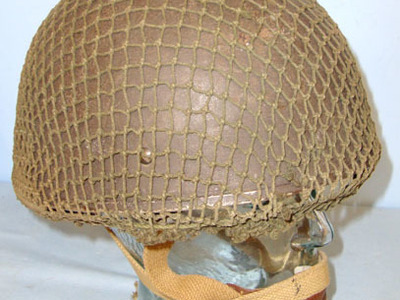 BMB British 3rd Pattern Camouflaged Paratroopers Jump Helmet By BMB With Camo Nettin Clothing