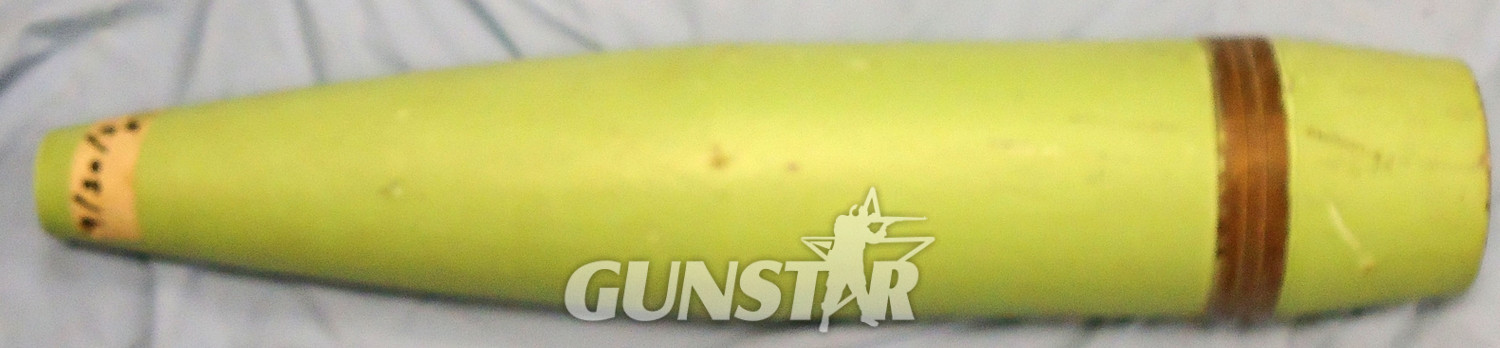 INERT DEACTIVATED. Rare, Unfired, 155MM NATO FH70 Quarter Sectioned Instruction Smoke Projectile. - O 1996 INERT DEACTIVATED. Rare, Unfired, 155MM NATO FH70 Quarter Sectioned Instruction Smoke Projectile. - O 1996  Other Ammunition - {CATEGORY} in 