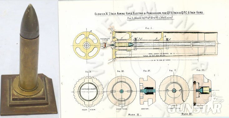 DEACTIVATED INERT. British, Unfired, 1 Inch Aiming Tube Round. - O 2251 DEACTIVATED INERT. British, Unfired, 1 Inch Aiming Tube Round. - O 2251  Other Ammunition in 