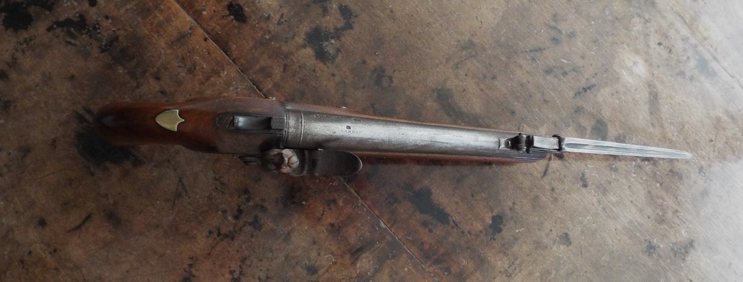 British Flintlock Officers Bayonet Pistol .65 Cal Muzzleloader Muzzleloader 