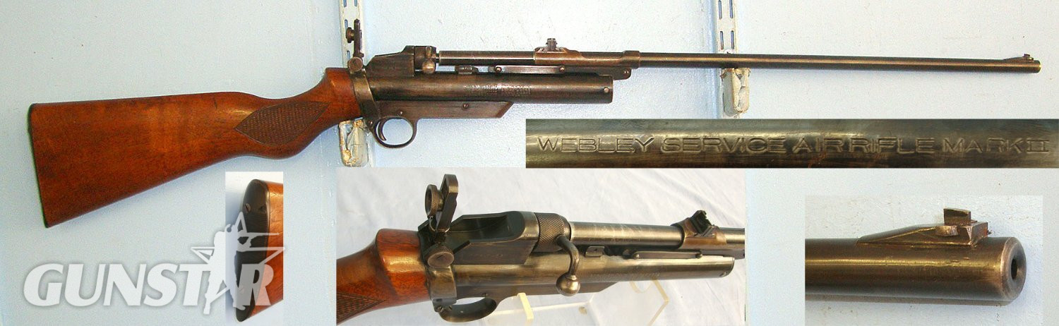 Early 1930’s Webley Service Mark II 3rd Series .177 Calibre Air Rifle. Sn 23543 air rifle .177 in 