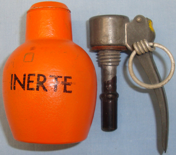 *Inert* French ‘DF 37/46’ Defensive Hand Grenade. O 1649. *Inert* French ‘DF 37/46’ Defensive Hand Grenade. O 1649.  Other Ammunition