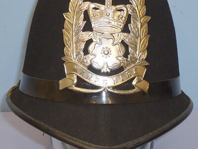 Hampshire Constabulary Coxcomb Police Helmet. 21459. Hampshire Constabulary Coxcomb Police Helmet. 21459. Antique & Militaria
