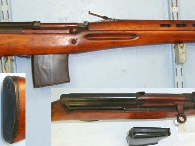 RARE**MATCING NUMBERS**WW2 1941 Russian Army Tula Arsenal 7.62 Calibre Sveta SVT-40 Semi Automatic Service Rifle**UK 2009 DEACTIVATION MOVING PARTS**Sn 23231:9 Semi-Auto None Rifle