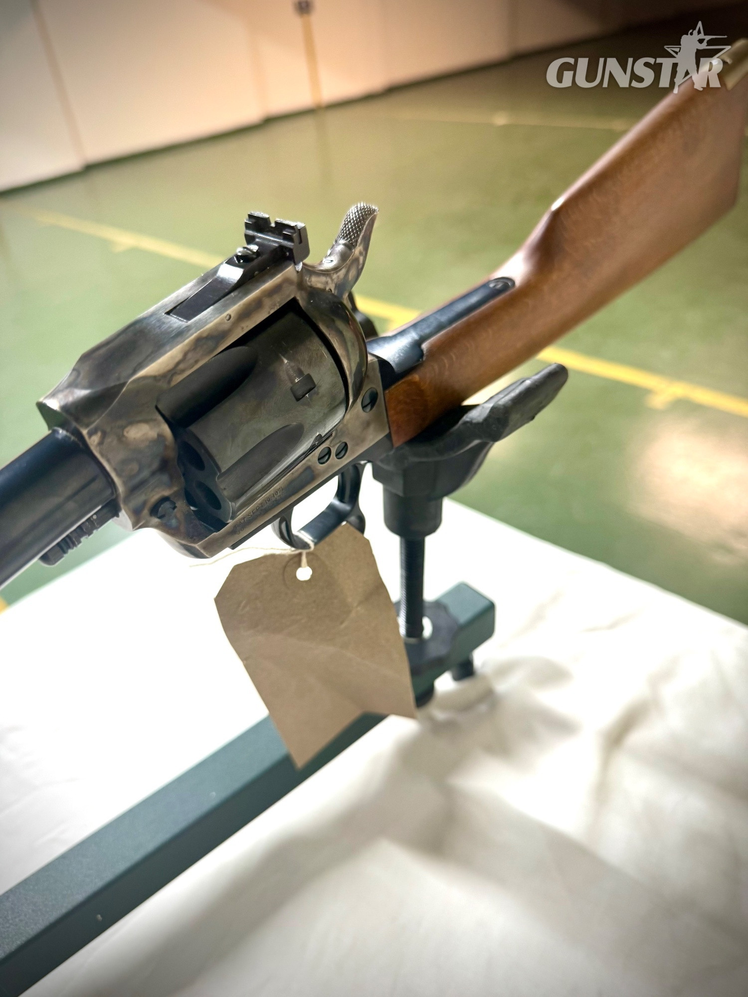 Uberti long Barrel revolver .38 / .357 with stock 1871 .357 Revolver - {CATEGORY}