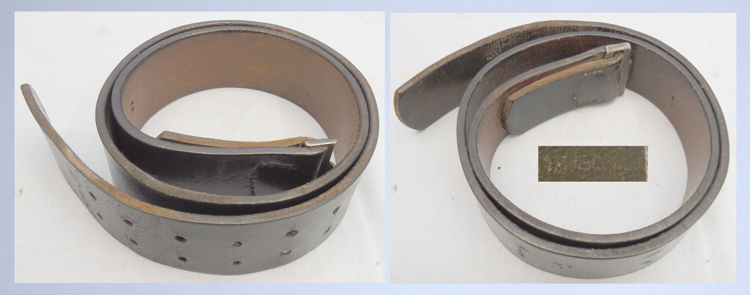  Rare* Waffen-SS steel Belt Buckle by F.W. Assmann & Söhne in Lüdenscheid RZM 155/40 SS and Leather Belt. MISC 1020. Rare* Waffen-SS steel Belt Buckle by F.W. Assmann & Söhne in Lüdenscheid RZM 155/40 SS and Leather Belt. MISC 1020.  Antique & Militaria