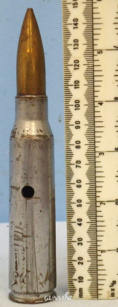  DEACTIVATED INERT. WW2 British Unfired 15mm BESA (15x104) Mark 1 Armour Piercing Tank Machine Gun DRILL Round. - O 1801 DEACTIVATED INERT. WW2 British Unfired 15mm BESA (15x104) Mark 1 Armour Piercing Tank Machine Gun DRILL Round. - O 1801  Other Ammunition