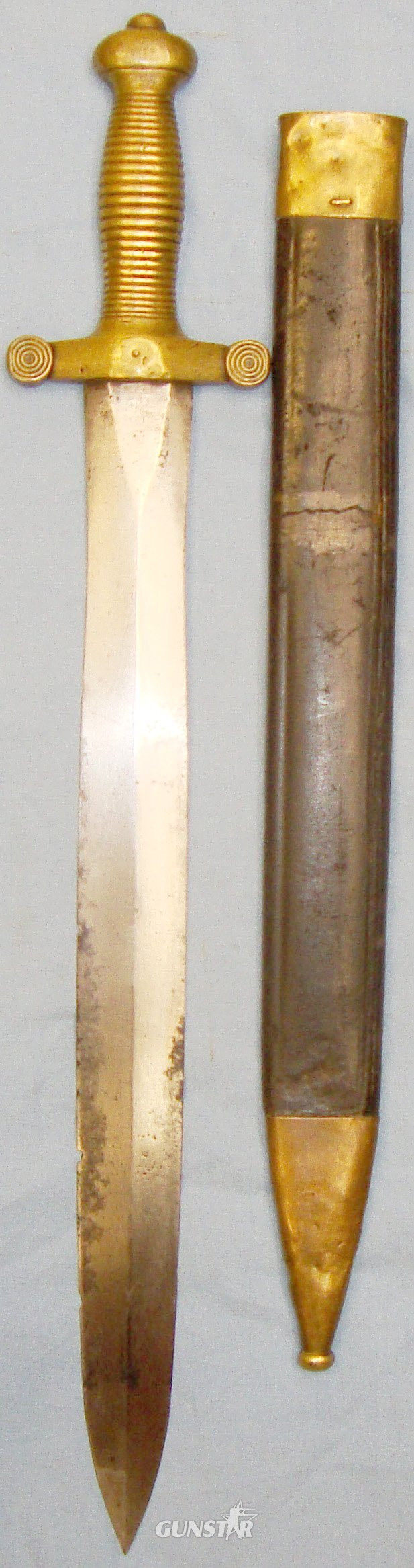 French Model ‘1831’ Infantry or Bandsman Sword and Scabbard. ED 2365 Sword in 