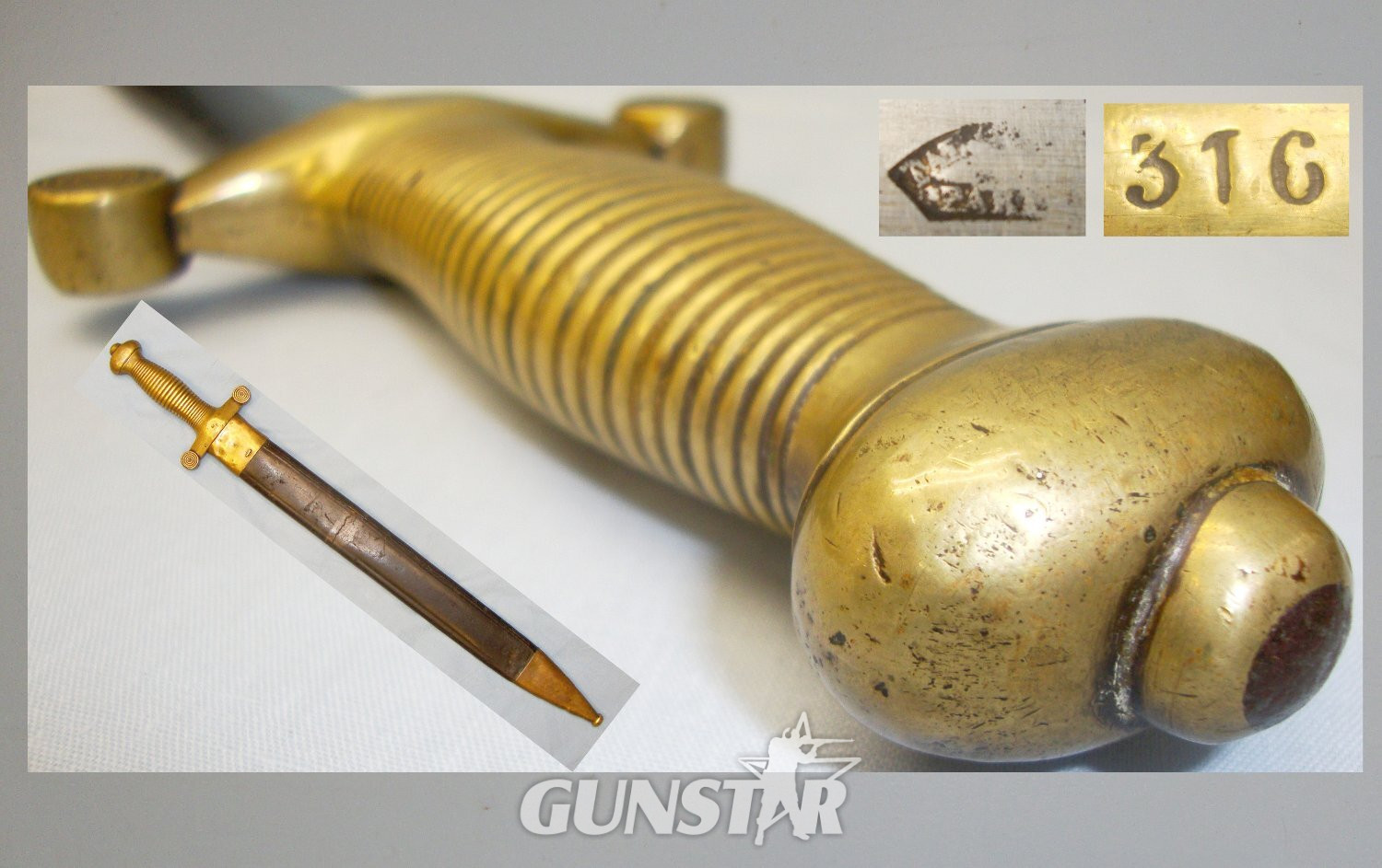 French Model ‘1831’ Infantry or Bandsman Sword and Scabbard. ED 2365 Sword