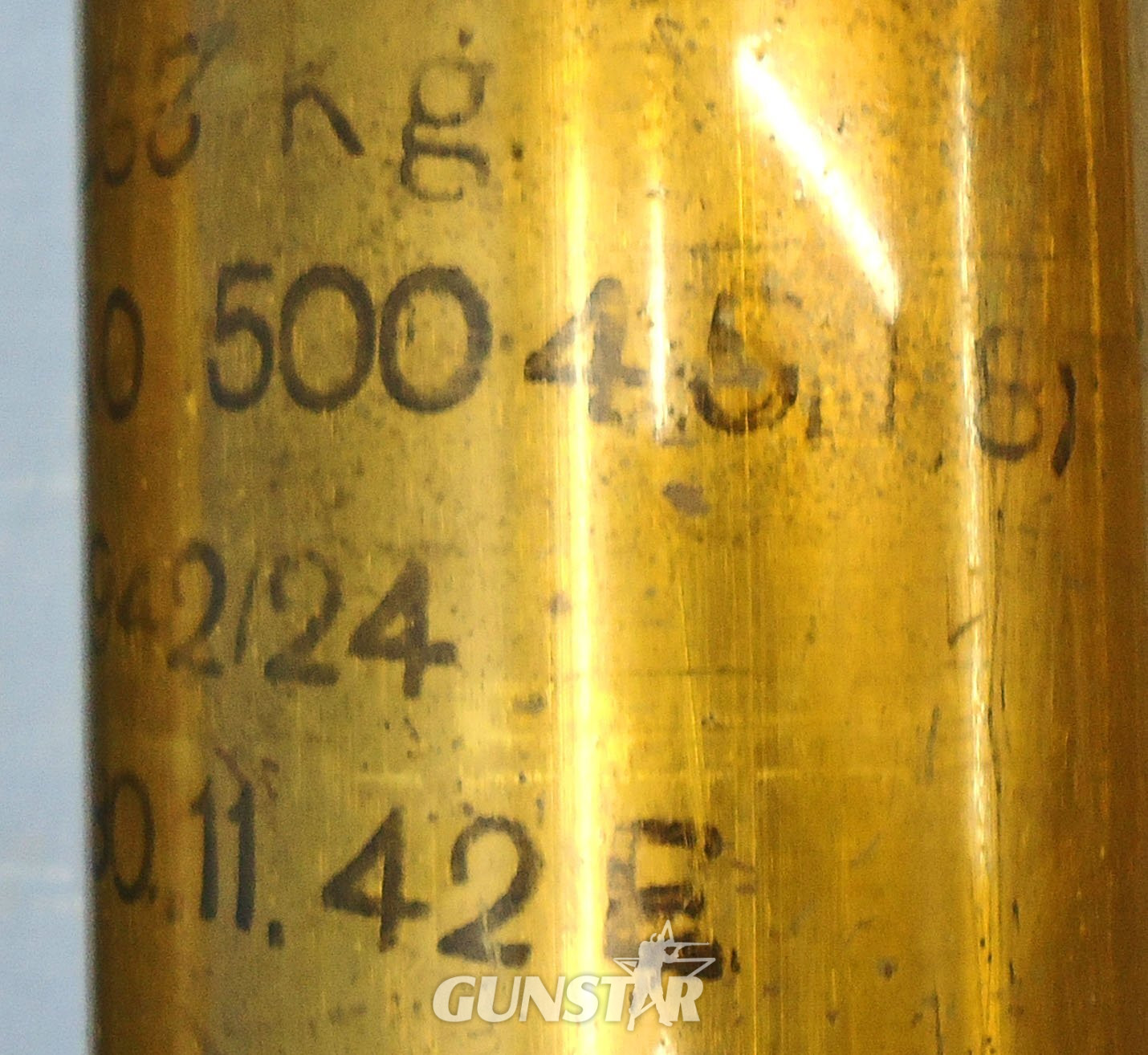 {CATEGORY} - DEACTIVATED INERT. WW2, German Tiger 1 Tank, 1944 Dated, Unfired 88mm (88 x 571R) High Explosive (HE) Round for the 88mm Tiger 1 KWK 36 tank gun and the Flak 18 Towed Anti-aircraft/Tank and Naval Guns. Sn - 23265:10 DEACTIVATED INERT. WW2, German Tiger 1 Tank, 1944 Dated, Unfired 88mm (88 x 571R) High Explosive (HE) Round for the 88mm Tiger 1 KWK 36 tank gun and the Flak 18 Towed Anti-aircraft/Tank and Naval Guns. Sn - 23265:10 Various Other Ammunition in 