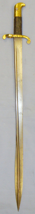 British Lancaster Sword Bayonet Post 1855 British Army Sappers, Miners & Engineers 1855 Pattern Lancaster Rifle Pipeback. 20821:22. Bayonet in 