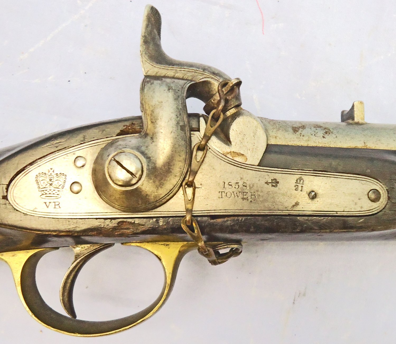 Tower Tower, 1858 Dated, Enfield 1858 Pattern Native Mounted Police Smoothbore Percussion Carbine. Sn - 21878 Muzzleloader .65 Cal Muzzleloader Rifle 