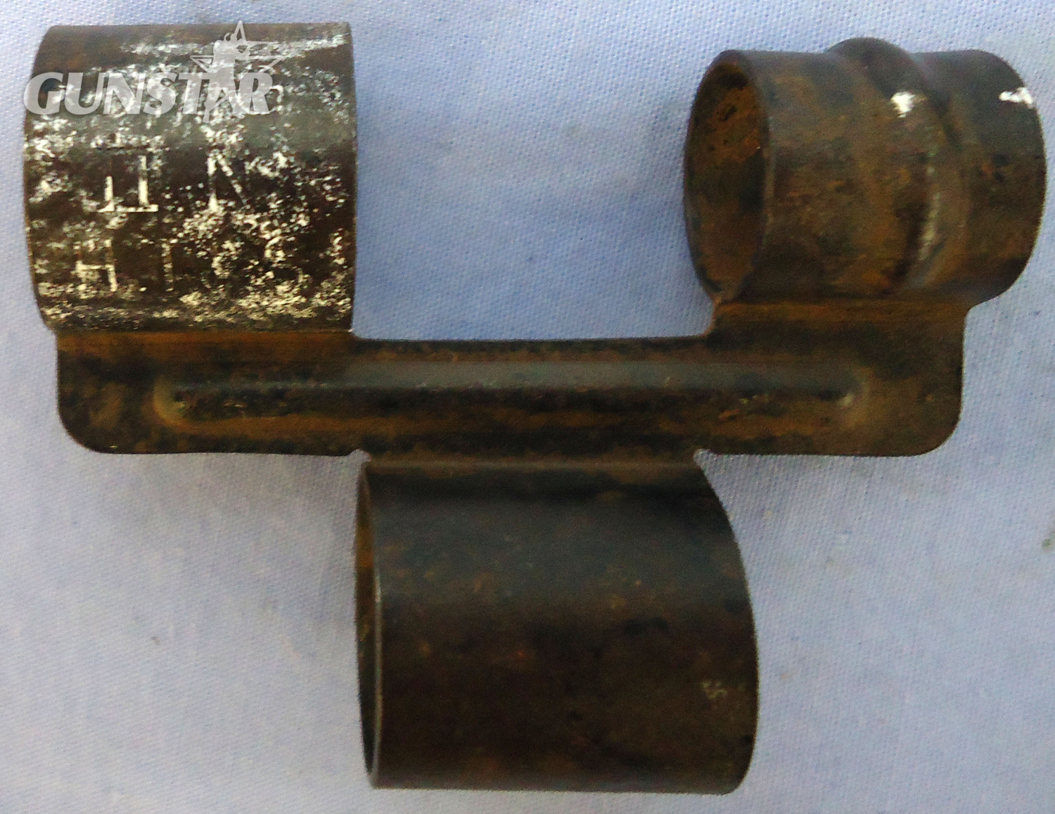  INERT DEACTIVATED. British, WW2, Naval Vickers .5 (12.7×81mm) Drill Round In Link. - O 2041 INERT DEACTIVATED. British, WW2, Naval Vickers .5 (12.7×81mm) Drill Round In Link. - O 2041  Other Ammunition