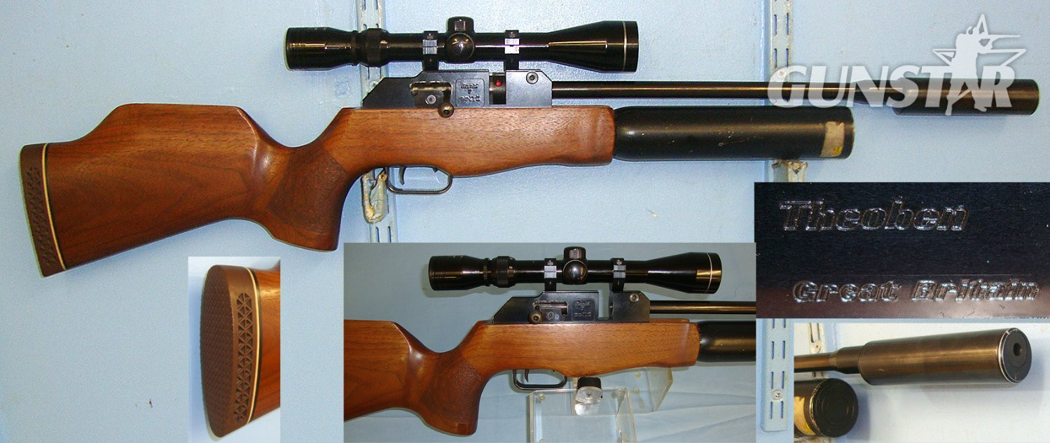 Theoben With Sound Moderator & Nikko Stirling Mount Master 3-9x40 Telescopic Sight. Sn 23268 .22 in 