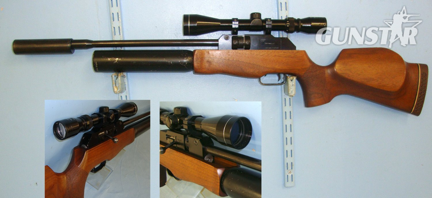  Theoben With Sound Moderator & Nikko Stirling Mount Master 3-9x40 Telescopic Sight. Sn 23268 .22