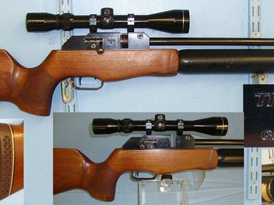 Theoben With Sound Moderator & Nikko Stirling Mount Master 3-9x40 Telescopic Sight. Sn 23268 .22