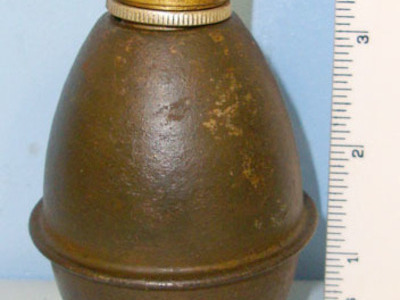 INERT DEACTIVATED. Early WW2 1940 Yugoslavian M38 (Thin Body) Offensive Hand Gre INERT DEACTIVATED. Early WW2 1940 Yugoslavian M38 (Thin Body) Offensive Hand Gre Antique & Militaria