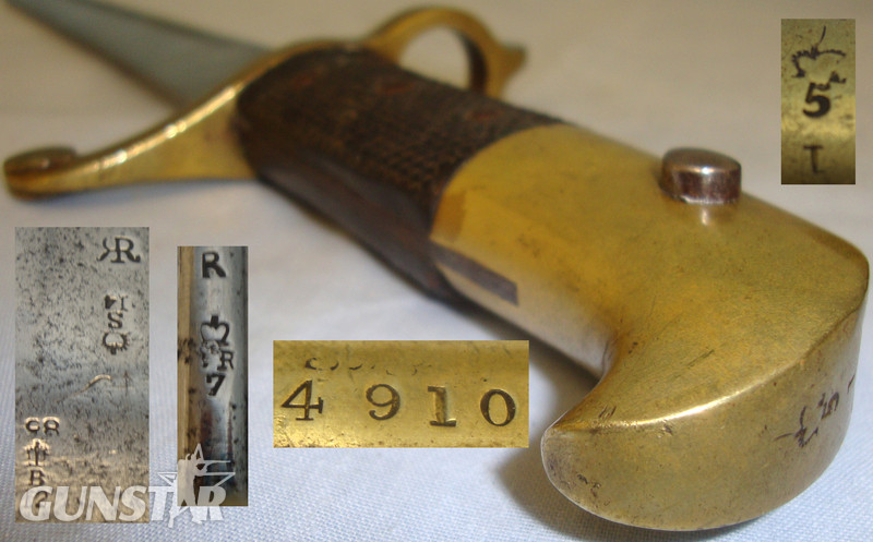 British Lancaster Sword BayonetPost 1855 British Army Sappers, Miners & Engineers 1855 Pattern Lancaster Rifle Pipeback. BAYO 758. Bayonet