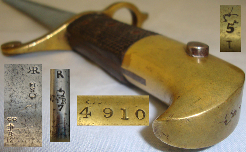 British Lancaster Sword BayonetPost 1855 British Army Sappers, Miners & Engineers 1855 Pattern Lancaster Rifle Pipeback. BAYO 758. Bayonet