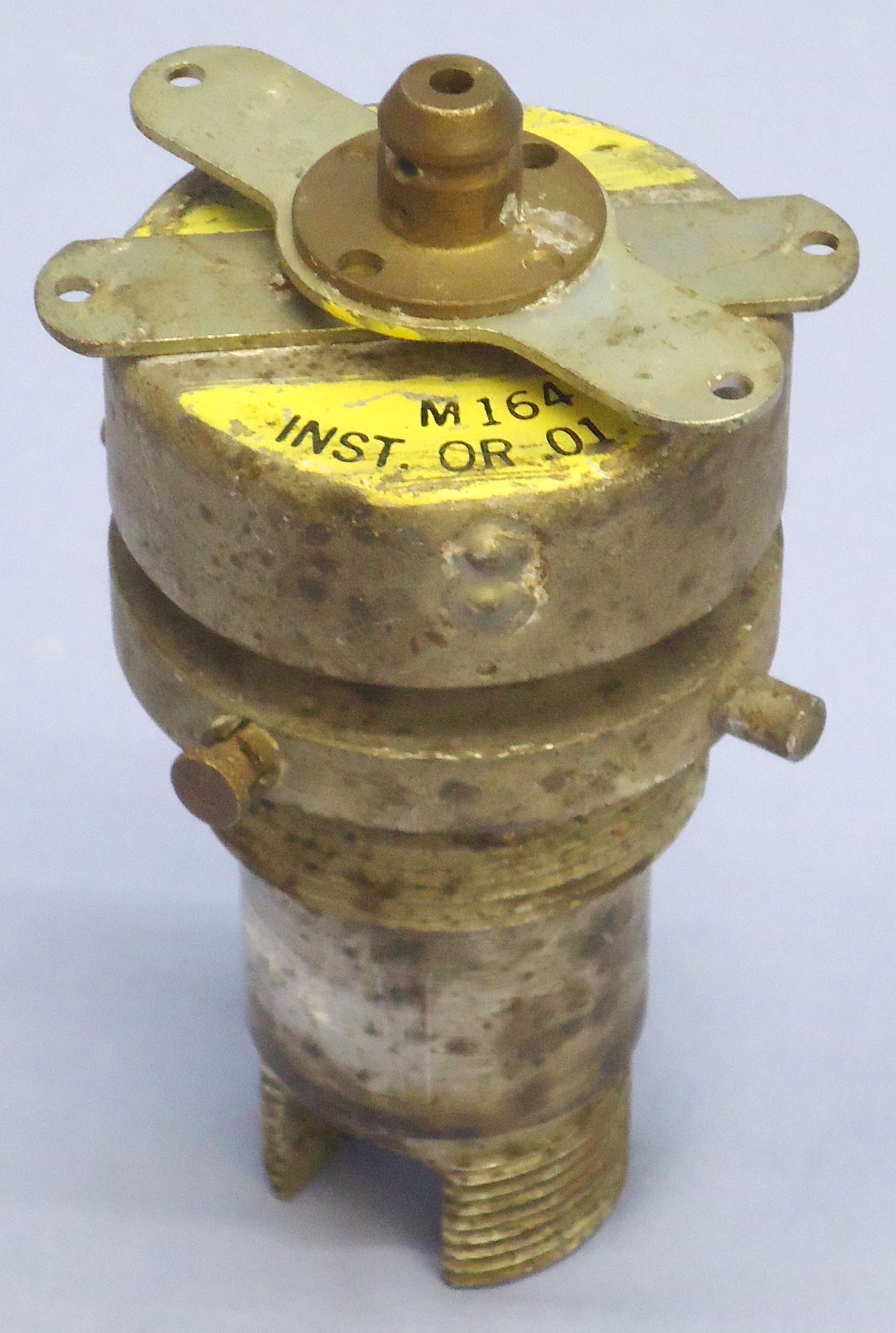INERT. American, WW2, 1945 Dated, M164 Aircraft Bomb Fuze. Sn - 21438 INERT. American, WW2, 1945 Dated, M164 Aircraft Bomb Fuze. Sn - 21438  Other Ammunition - {CATEGORY} in 